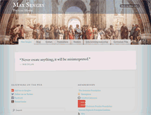 Tablet Screenshot of maxsenges.com